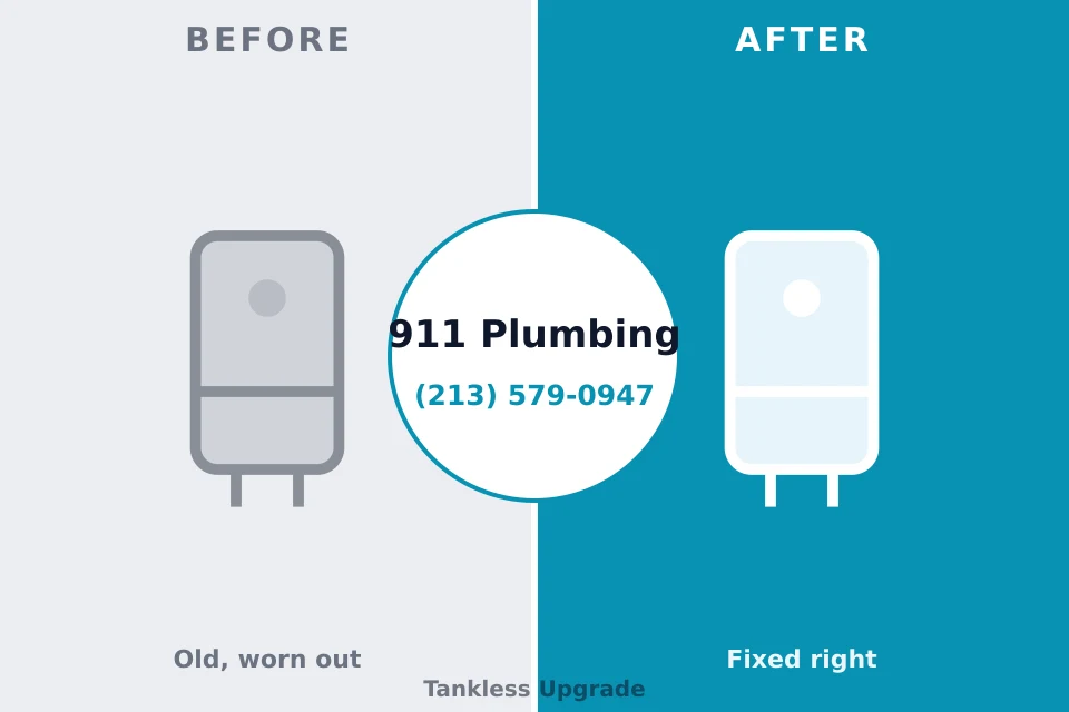 Before and after: plumbing repair Shorewood-Tower Hills-Harbert, MI